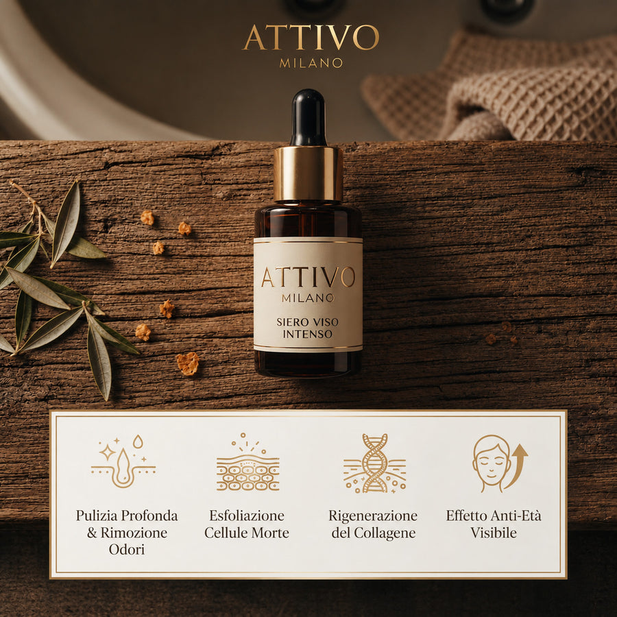 ATTIVO Siero Anti-Età — Retinolo & Vitamina C per Uomini
